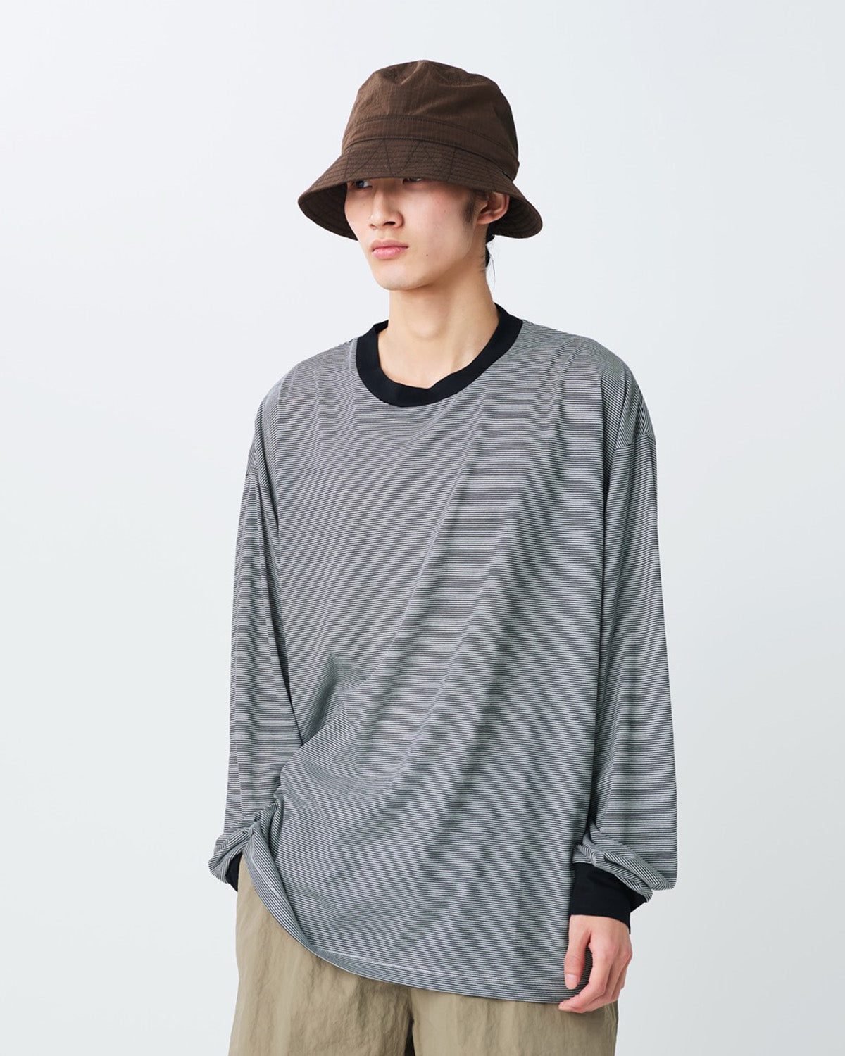 Summer Wool Stripe L/S T-Shirt