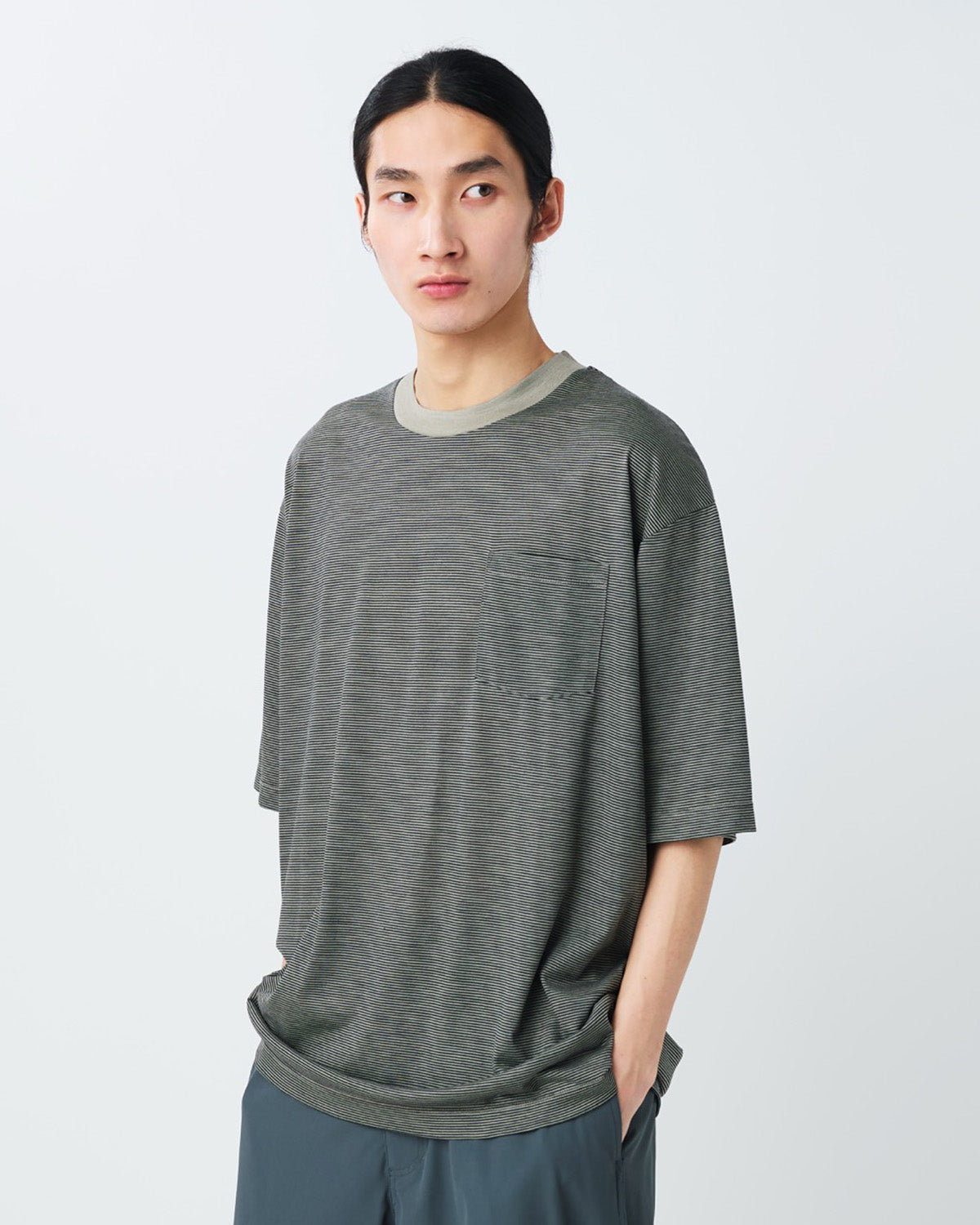 Summer Wool Stripe T-Shirt