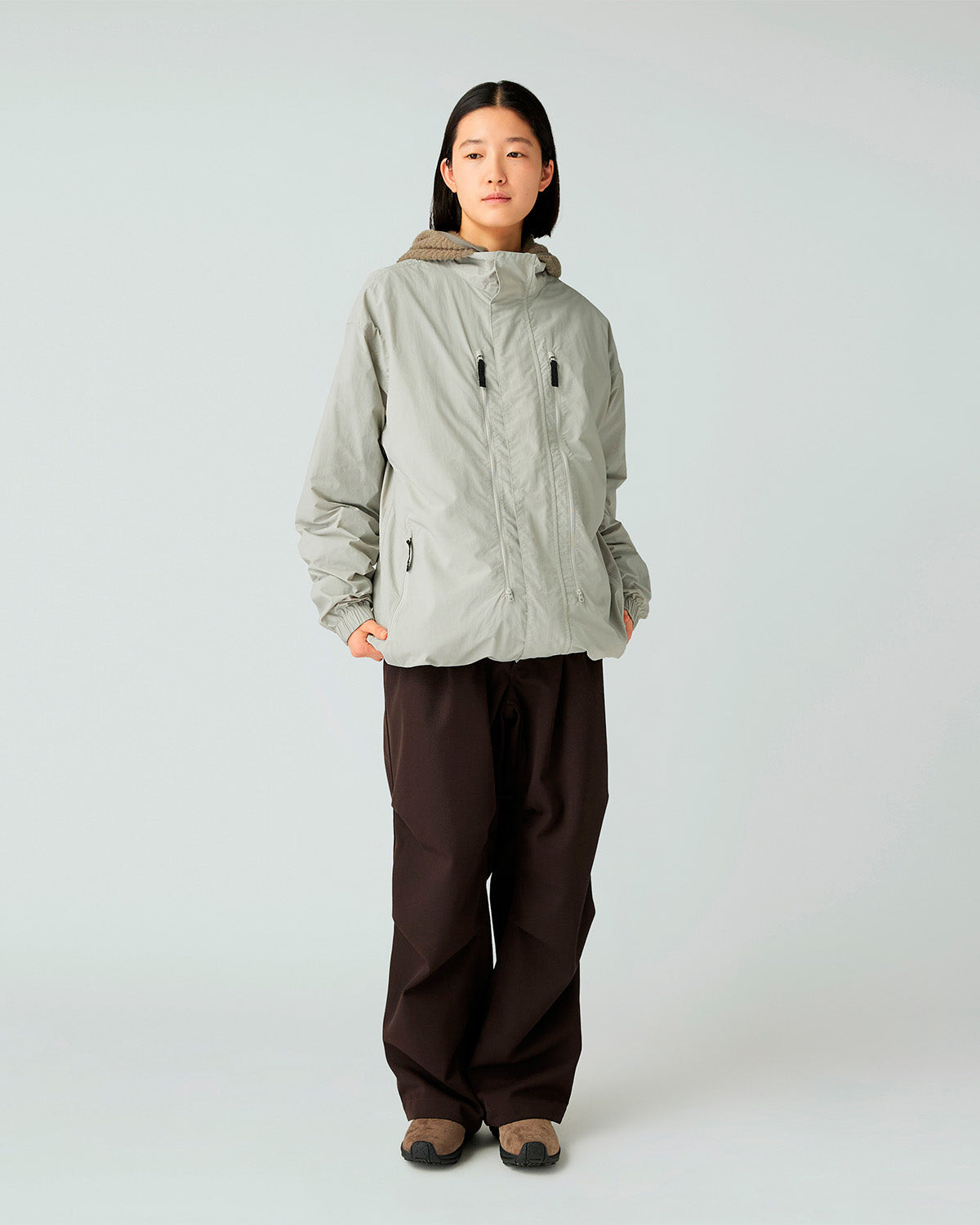 Nylon Tussah Utility Storage Jacket