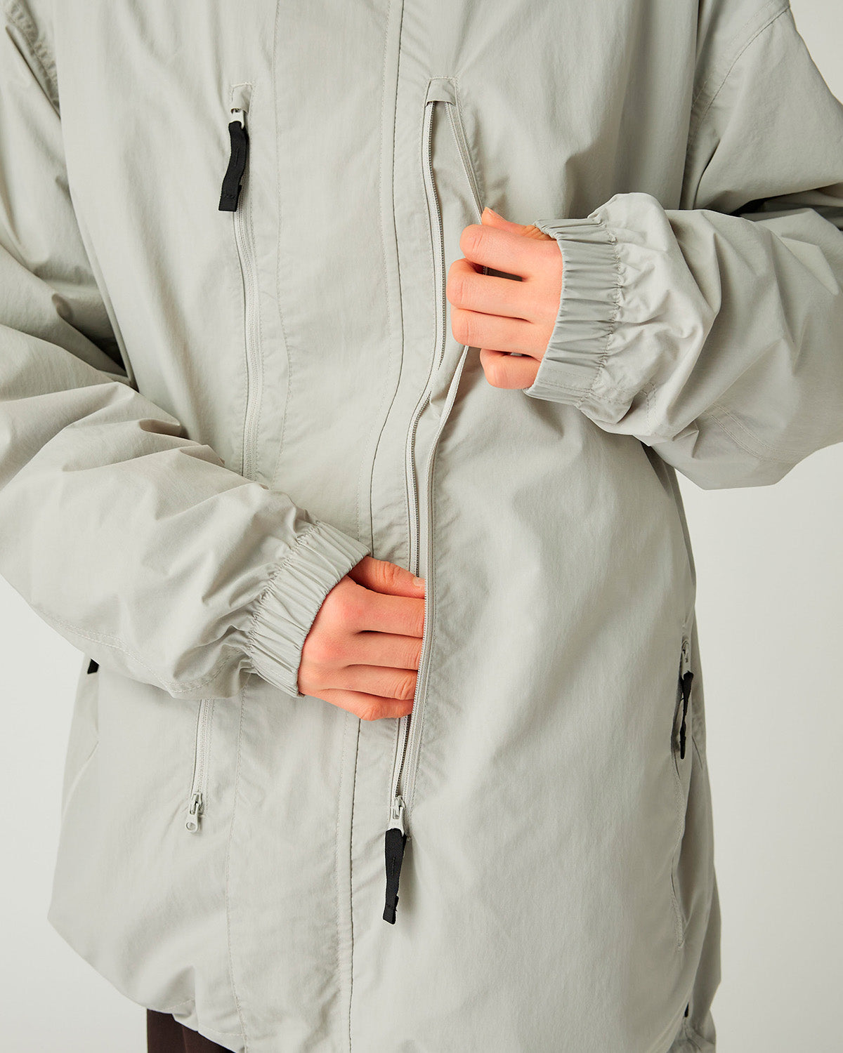 Nylon Tussah Utility Storage Jacket