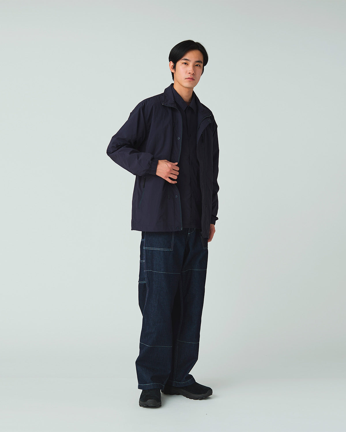 Nylon Tussah Utility Storage Jacket