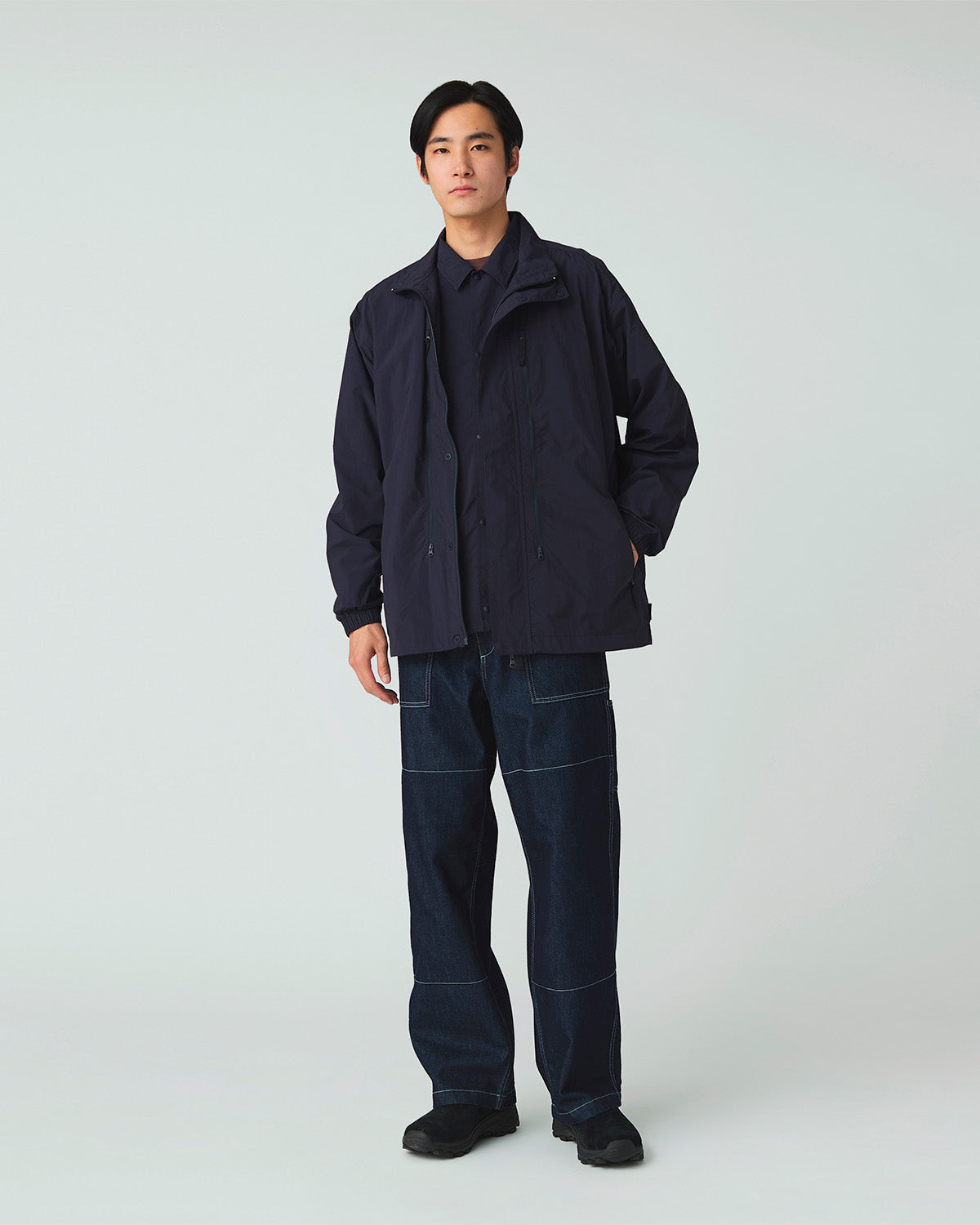 Nylon Tussah Utility Storage Jacket