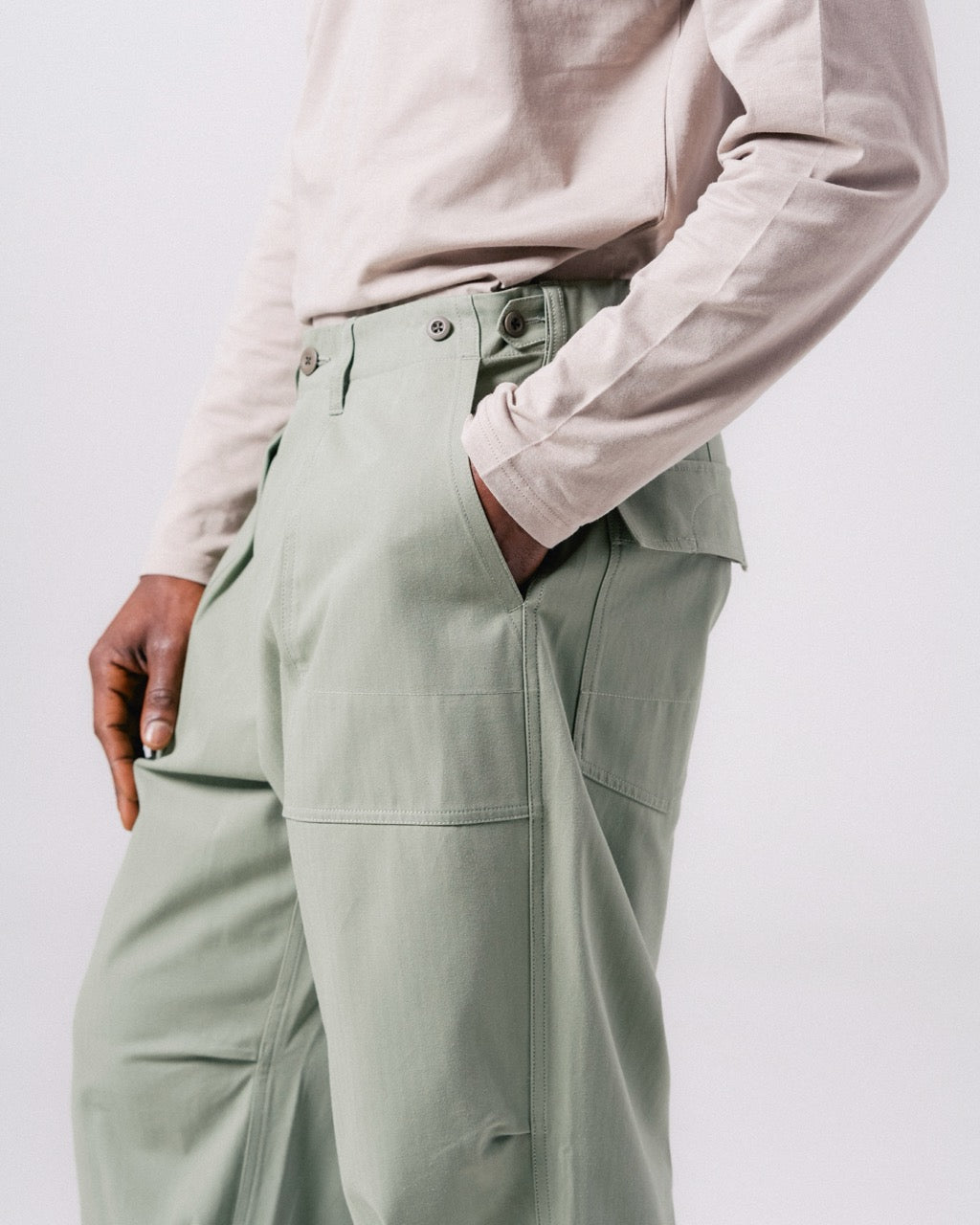 TAKIBI Herringbone Pants