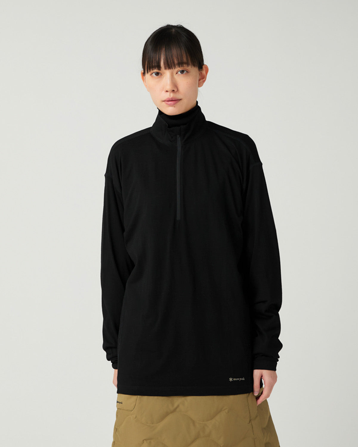 Merino Wool Half Zip Pullover