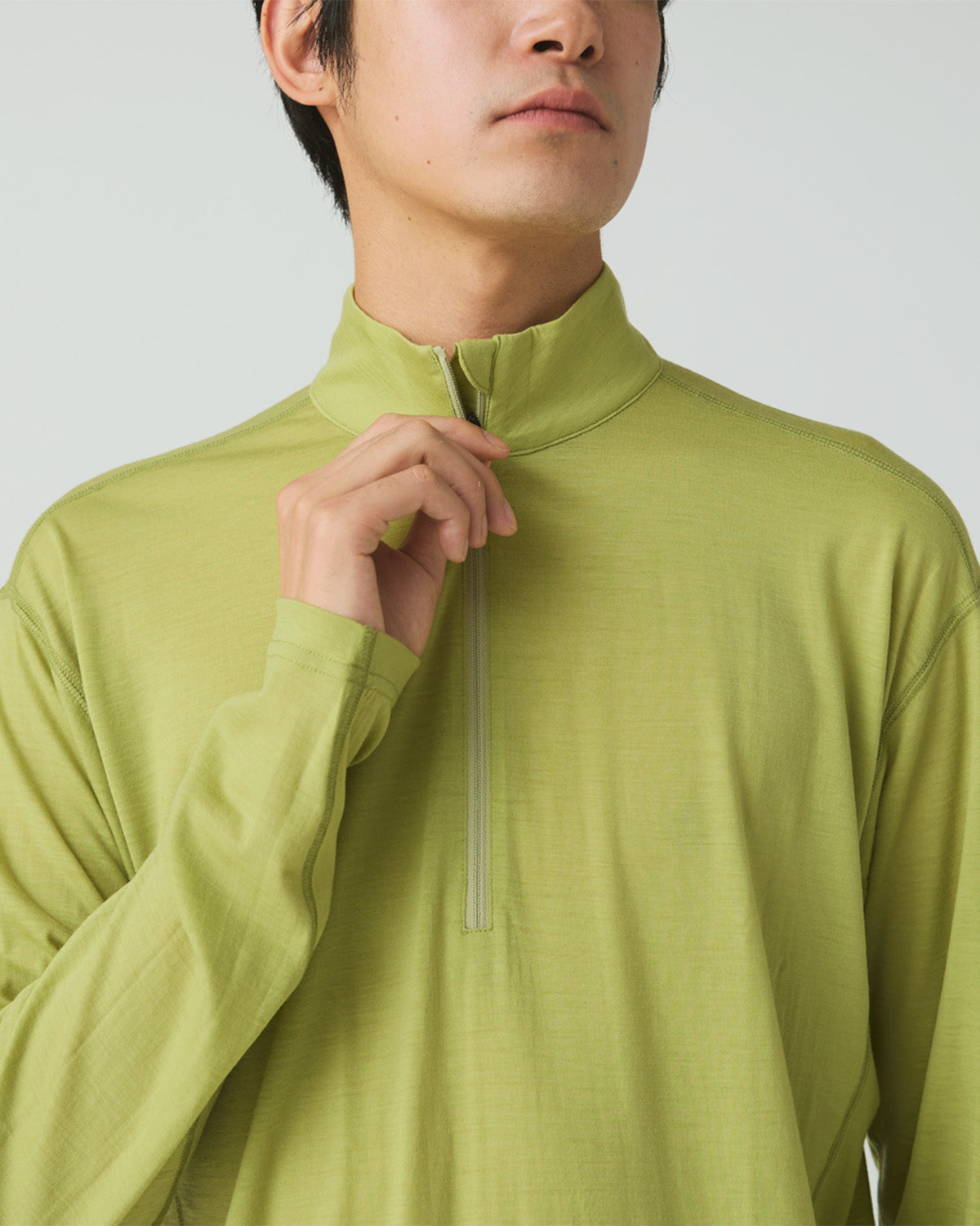 Merino Wool Half Zip Pullover