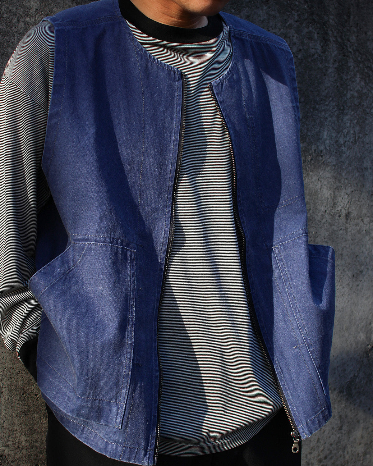 Sulfur Dyed Fade Vest