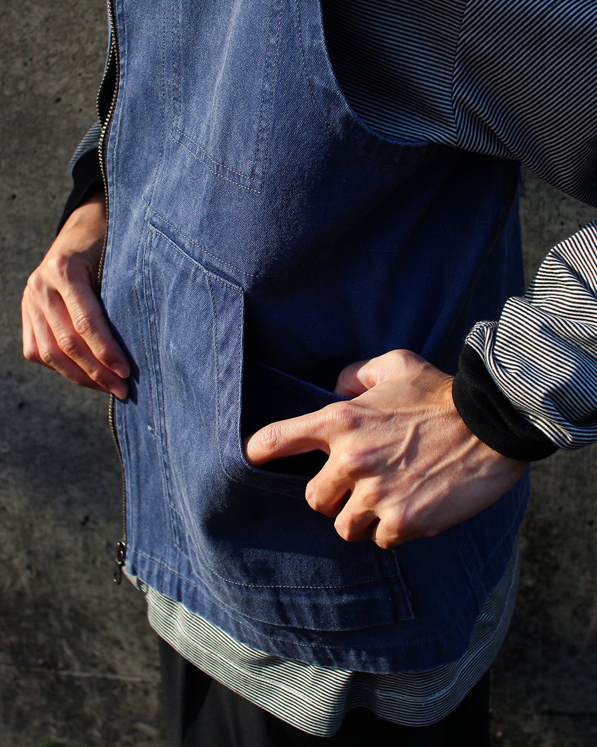 Sulfur Dyed Fade Vest