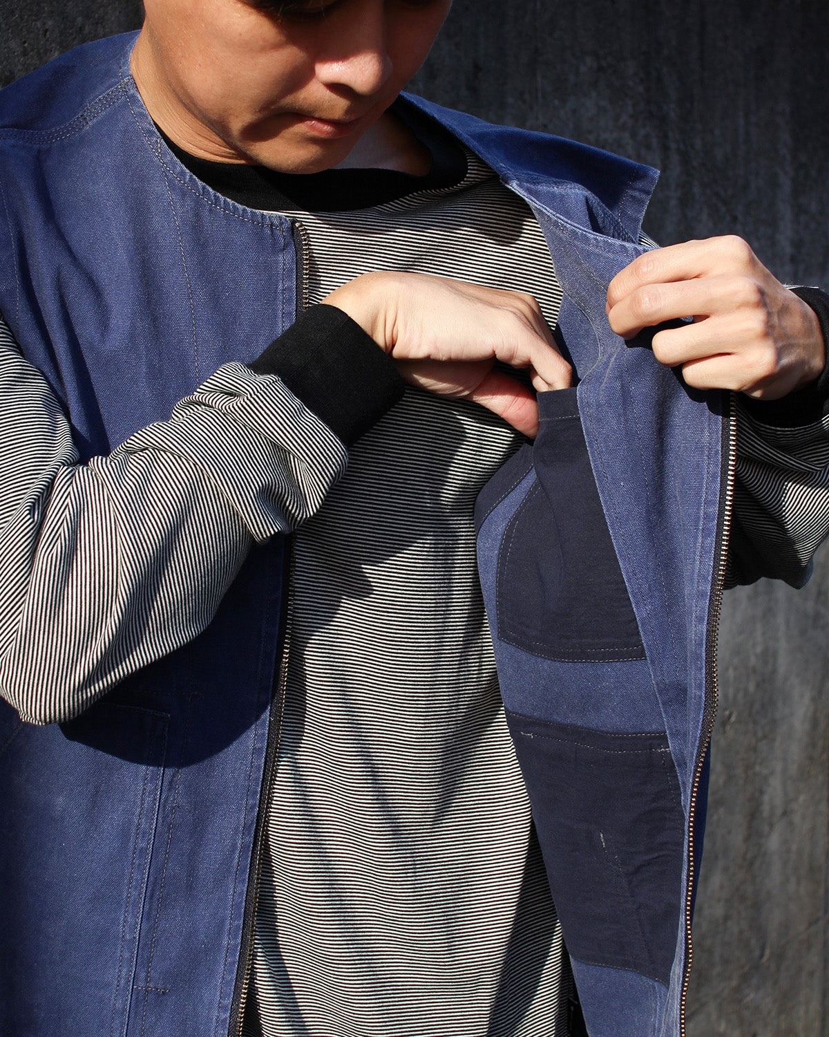 Sulfur Dyed Fade Vest