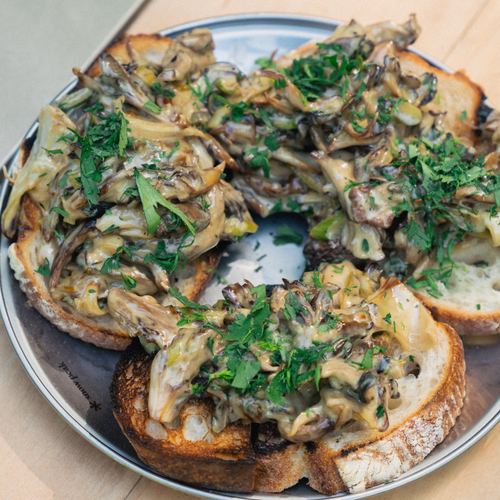 Wild Mushroom Griddle Toast