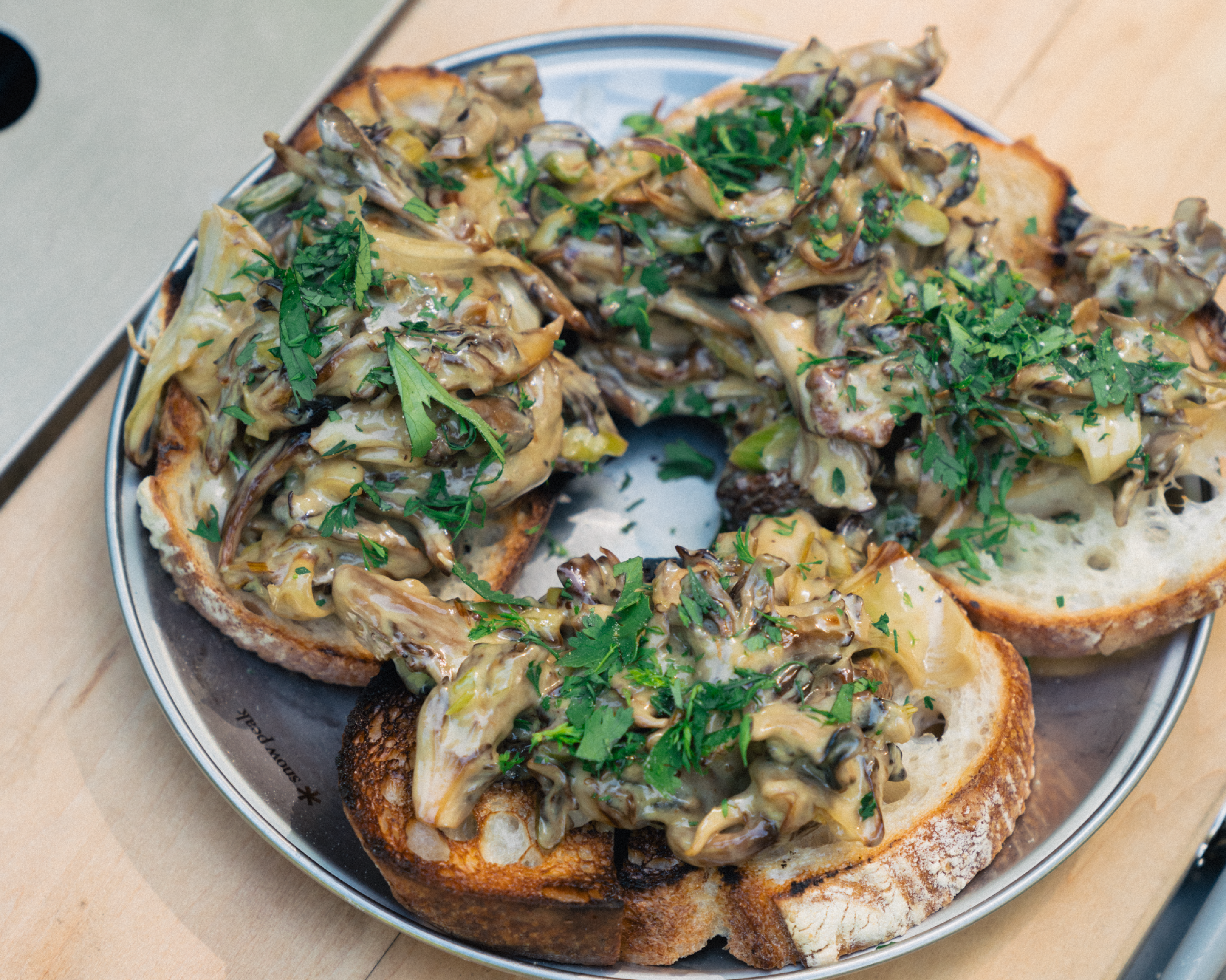 Wild Mushroom Griddle Toast