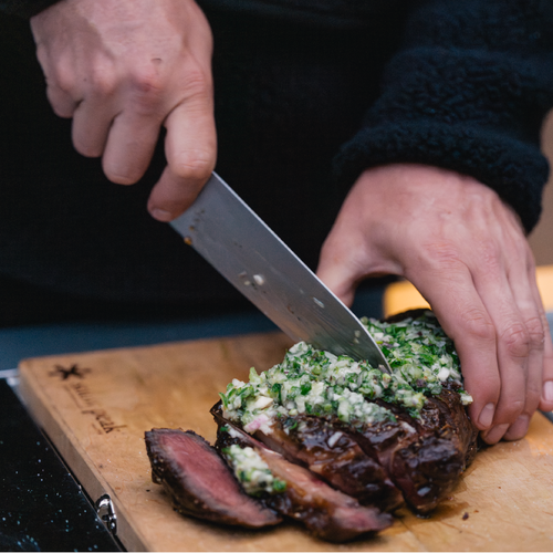 Ribeye with Spring-Compound Butter