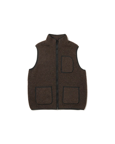 Recycled Wool Boa Vest