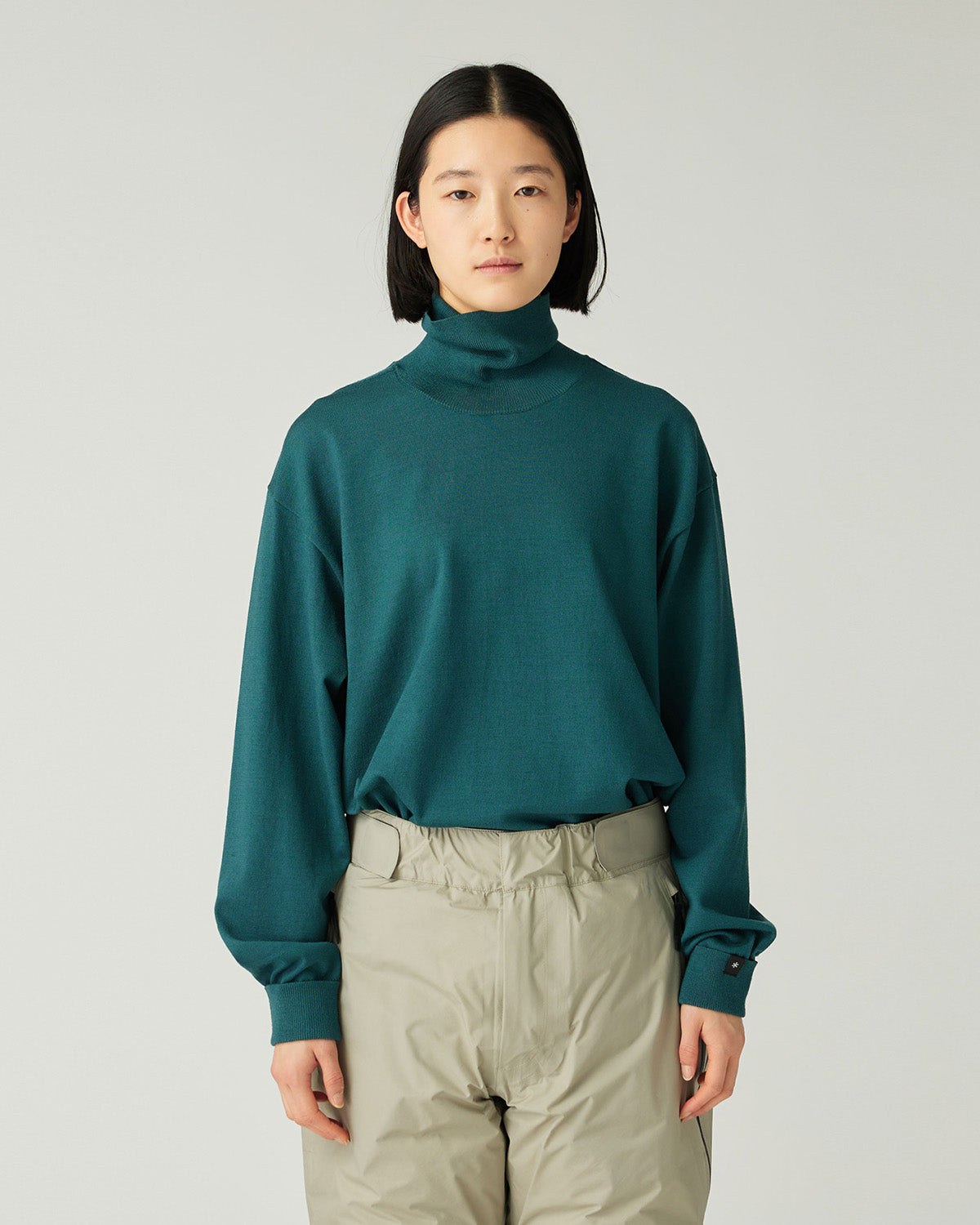 Washable Wool Turtleneck Knit