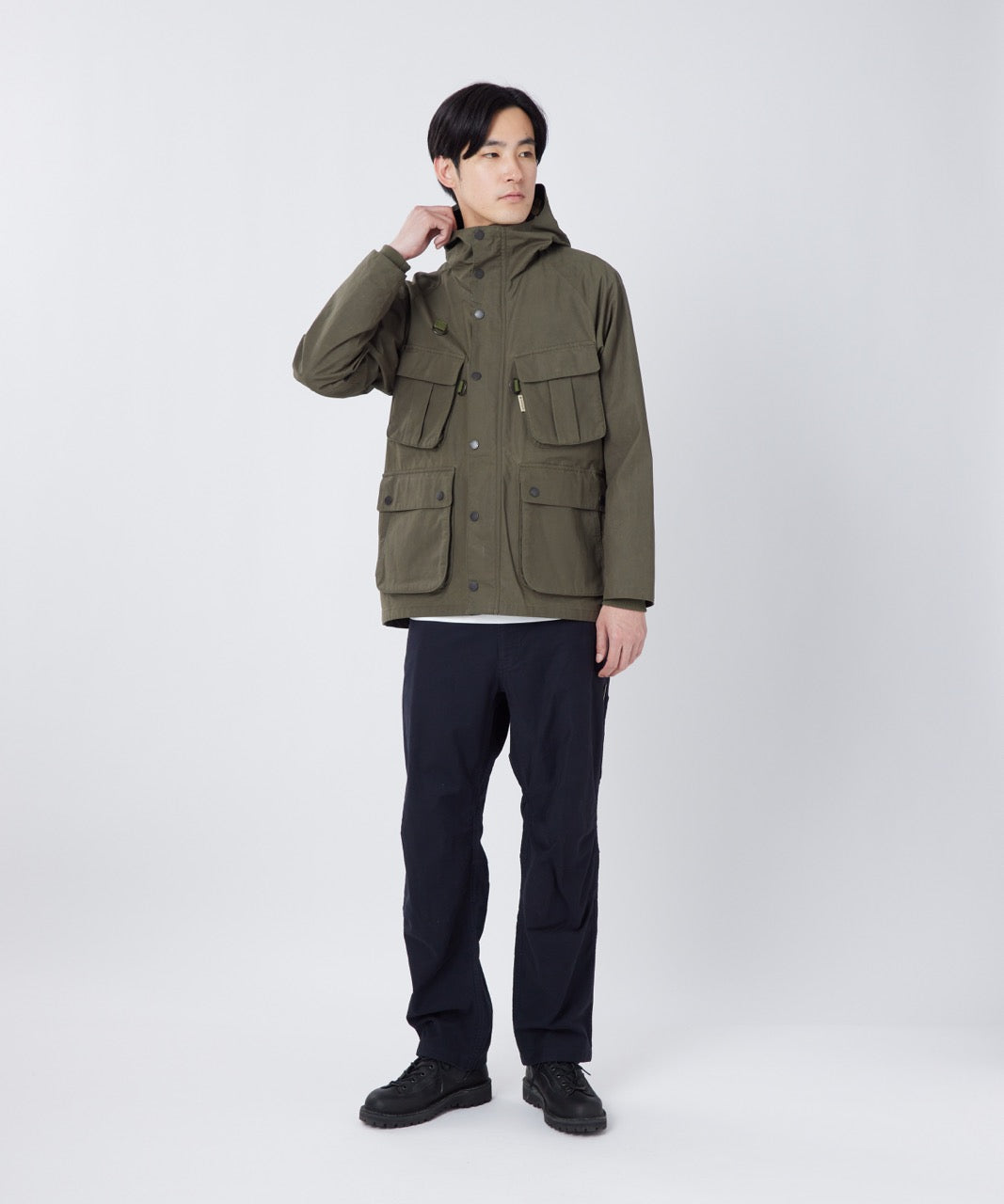 Waxed Cotton Hoodie