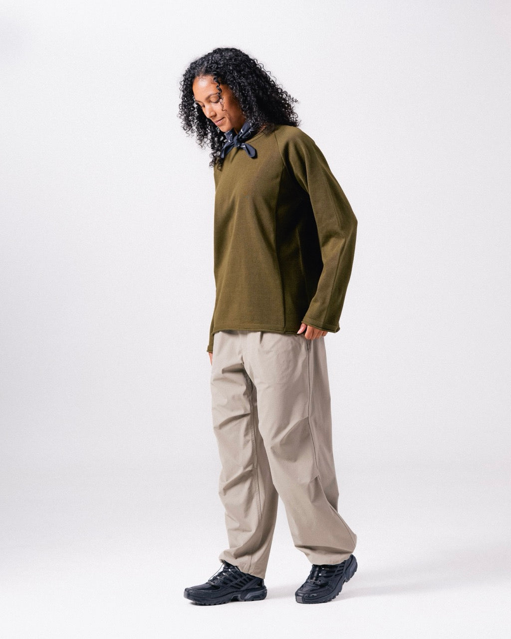 Water-Repellent Knit Pullover