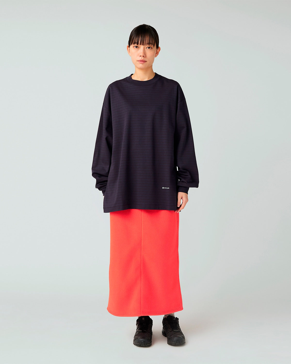 Organic Cotton Mercerized Border L/S T-Shirt